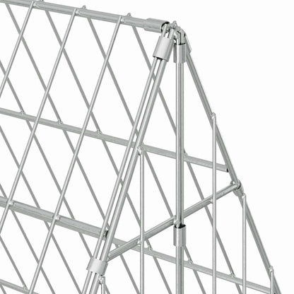 Rabbit Cage Silver 650 x 100 x 85 cm Galvanised Steel