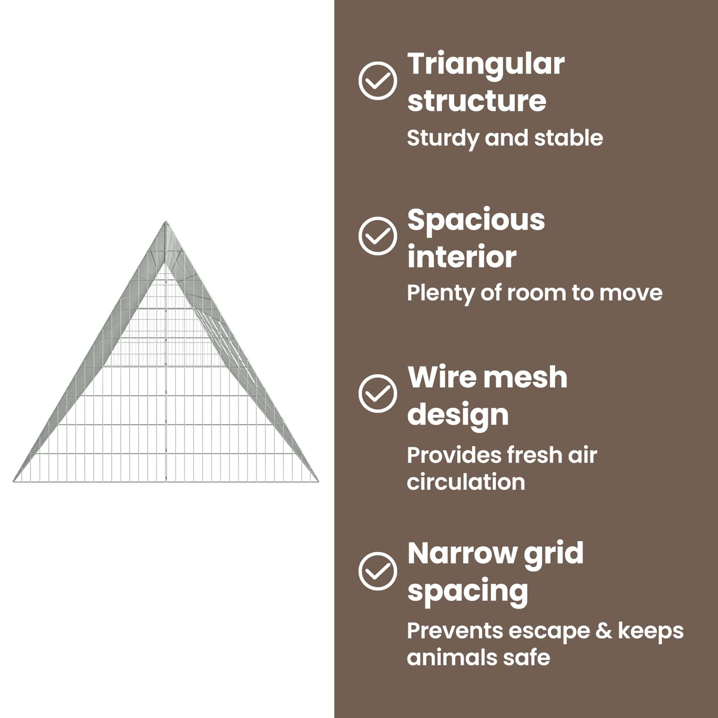 Rabbit Cage Silver 650 x 100 x 85 cm Galvanised Steel