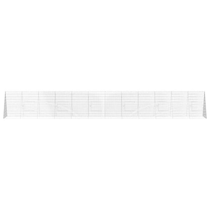 Rabbit Cage Silver 650 x 100 x 85 cm Galvanised Steel