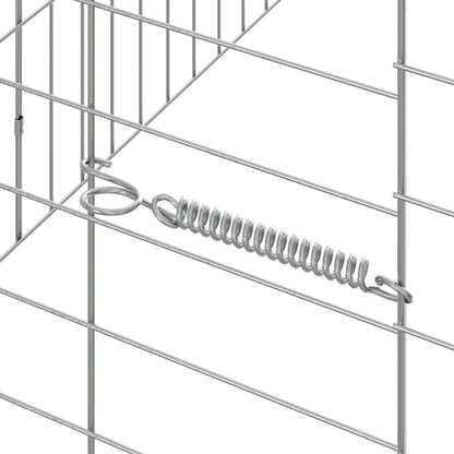 Rabbit Cage Silver 100 x 78 x 78 cm Galvanised Steel