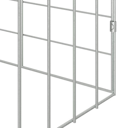 Rabbit Cage Silver 100 x 78 x 78 cm Galvanised Steel