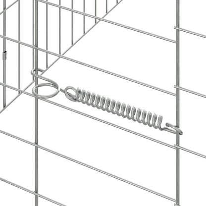 Rabbit Cage Silver 400 x 78 x 78 cm Galvanised Steel