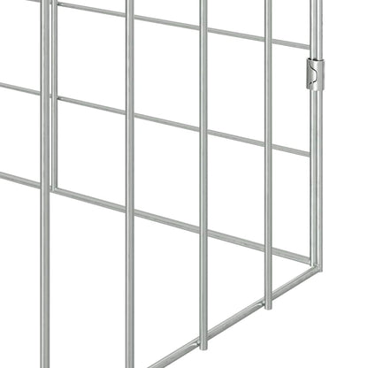 Rabbit Cage Silver 400 x 78 x 78 cm Galvanised Steel