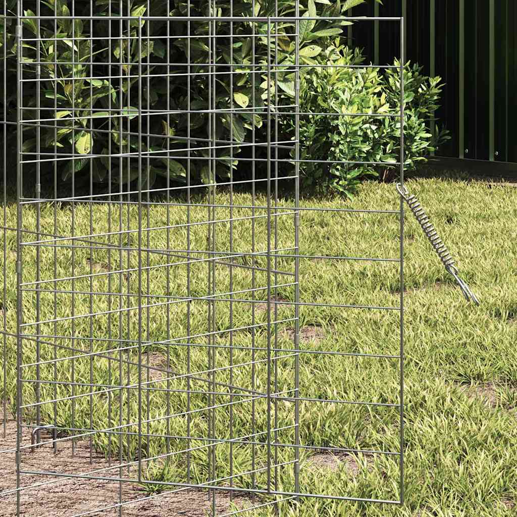 Rabbit Cage Silver 600 x 78 x 78 cm Galvanised Steel