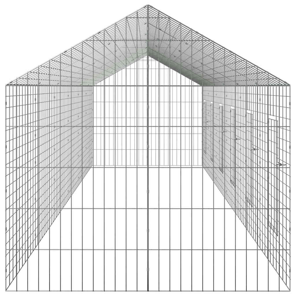 Rabbit Cage Silver 600 x 78 x 78 cm Galvanised Steel