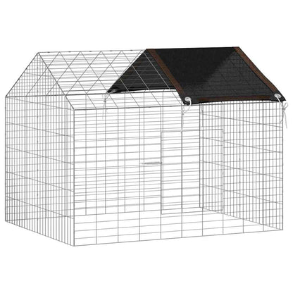Rabbit Cage Silver 100 x 78 x 78 cm Galvanised Steel