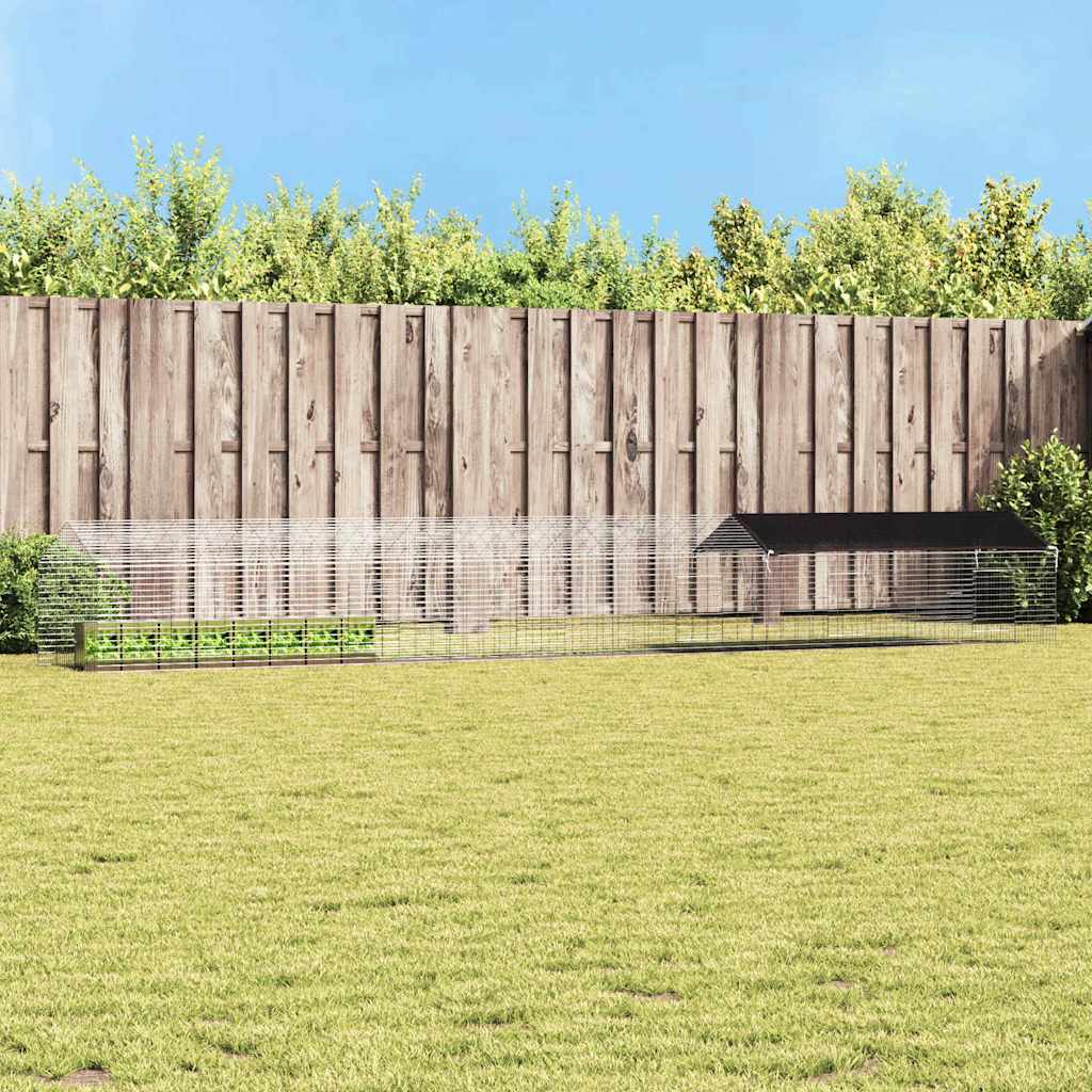 Rabbit Cage Silver 600 x 78 x 78 cm Galvanised Steel