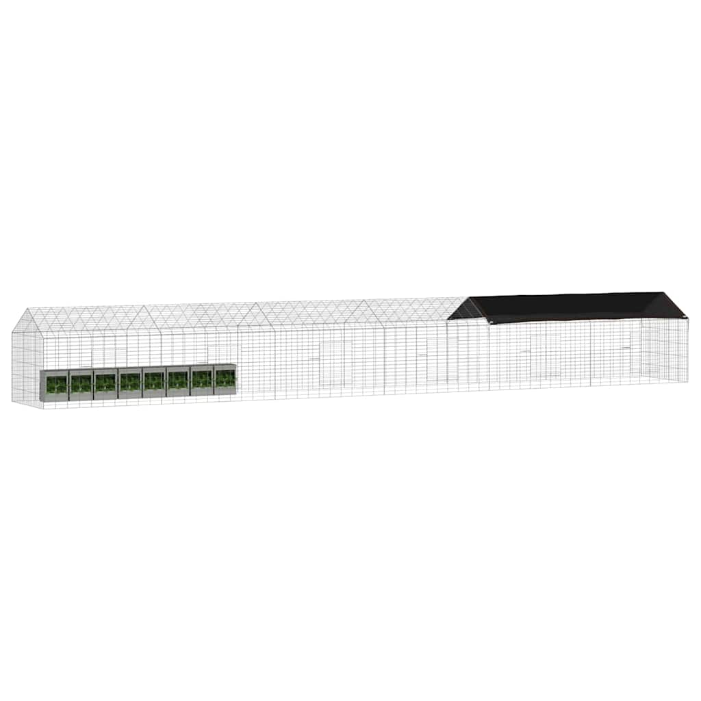 Rabbit Cage Silver 600 x 78 x 78 cm Galvanised Steel