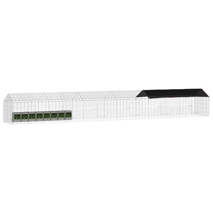 Rabbit Cage Silver 600 x 78 x 78 cm Galvanised Steel