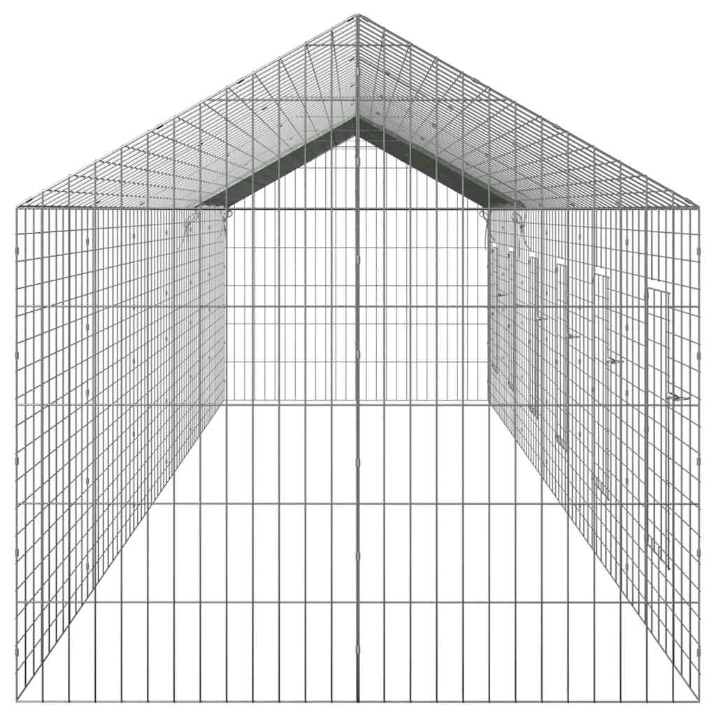 Rabbit Cage Silver 600 x 78 x 78 cm Galvanised Steel