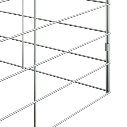 Rabbit Cage Silver 100 x 100 x 210 cm Galvanised Steel