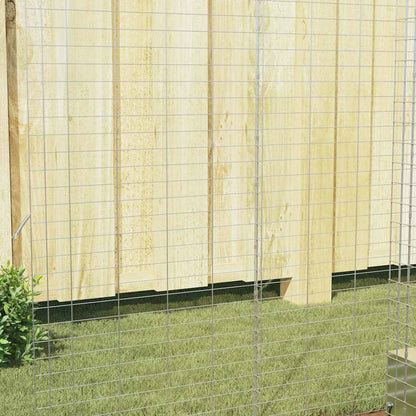 Rabbit Cage Silver 100 x 100 x 210 cm Galvanised Steel