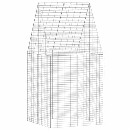 Rabbit Cage Silver 100 x 100 x 210 cm Galvanised Steel
