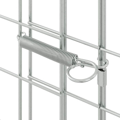 Rabbit Cage Silver 200 x 100 x 210 cm Galvanised Steel