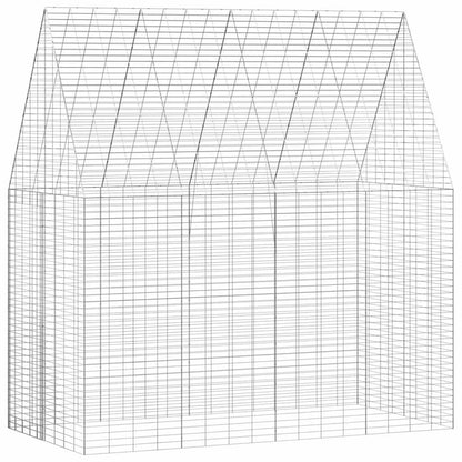 Rabbit Cage Silver 200 x 100 x 210 cm Galvanised Steel