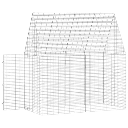 Rabbit Cage Silver 200 x 100 x 210 cm Galvanised Steel