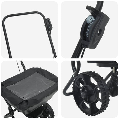 Spreader Black 82 x 46 x 75 cm PVC and Steel