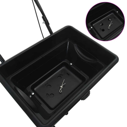 Spreader Black 82 x 46 x 75 cm PVC and Steel