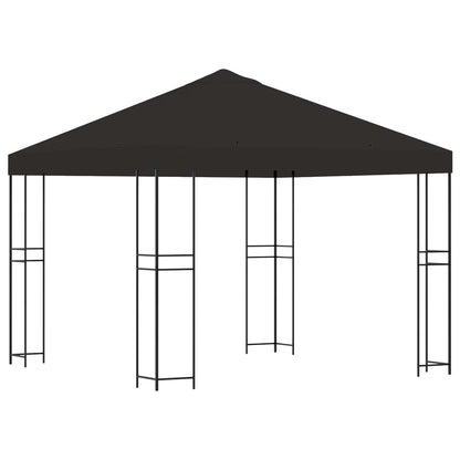 Gazebo 3 x 3 m Anthracite Polyester and Steel 190 gsm