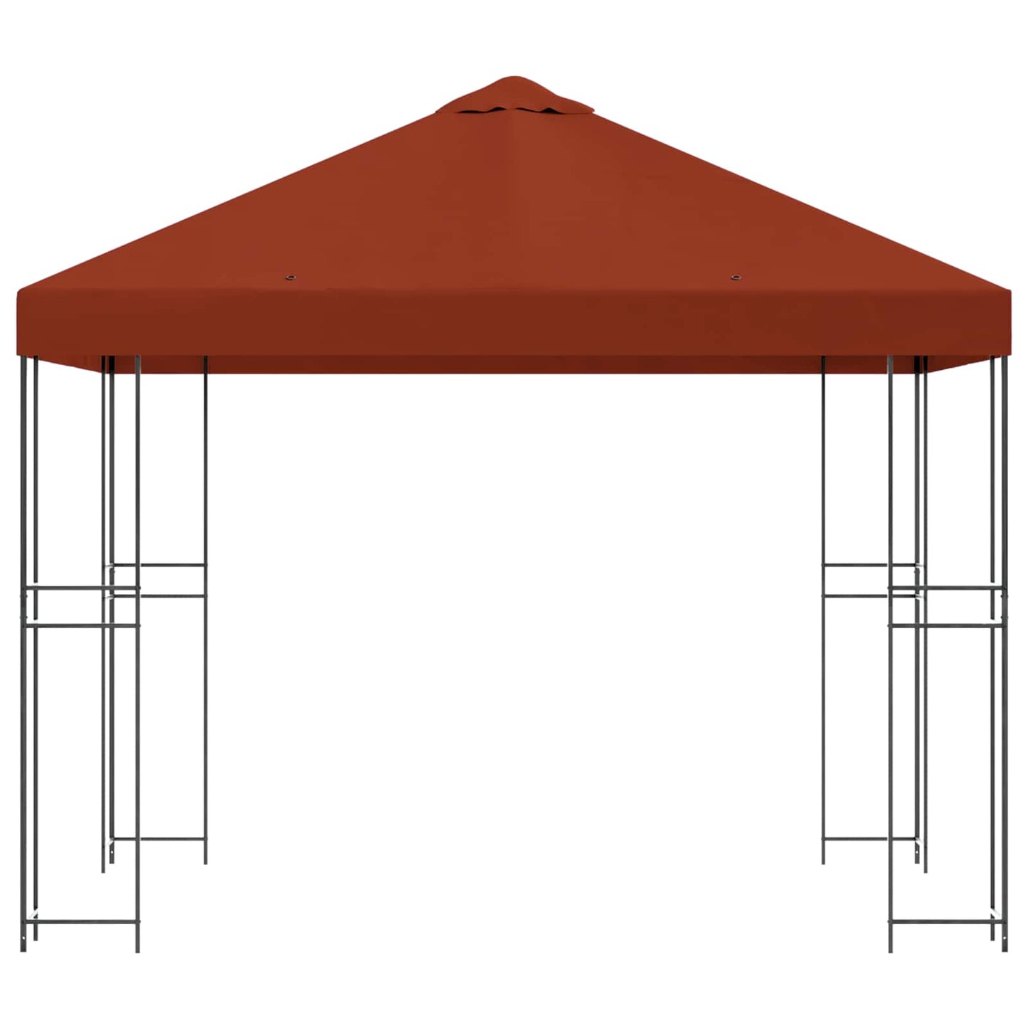 Gazebo 3 x 3 m Terracotta Polyester and Steel 190 gsm