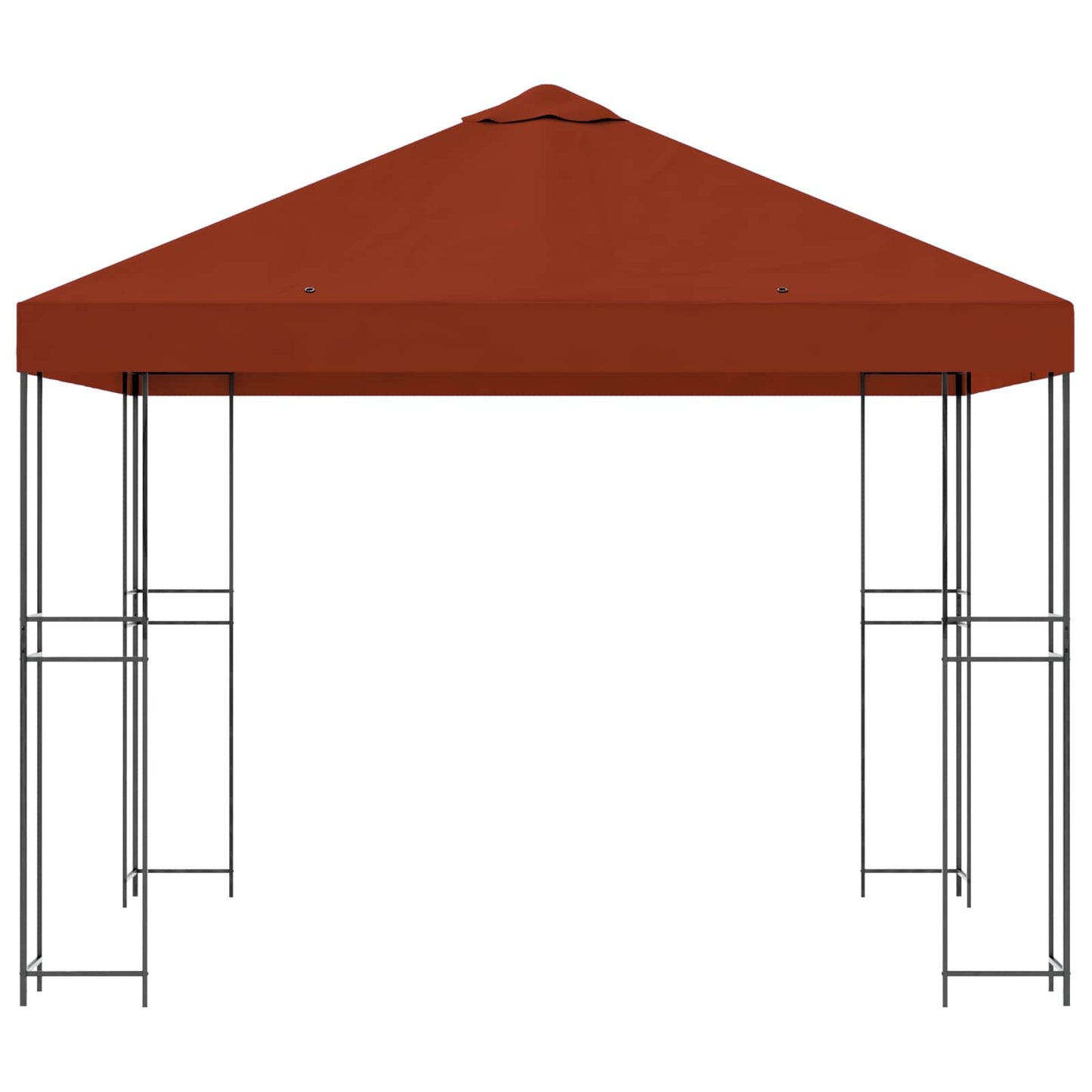 Gazebo 3 x 3 m Terracotta Polyester and Steel 190 gsm