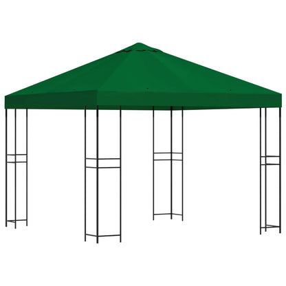Gazebo 3 x 3 m Green Polyester and Steel 190 gsm