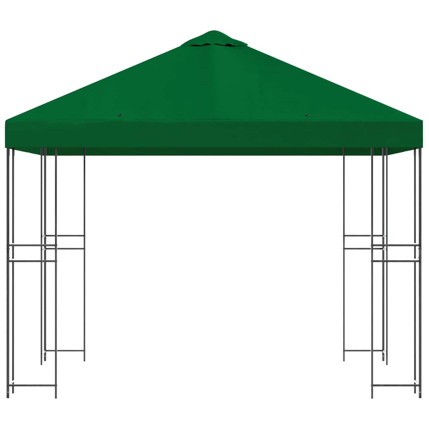 Gazebo 3 x 3 m Green Polyester and Steel 190 gsm