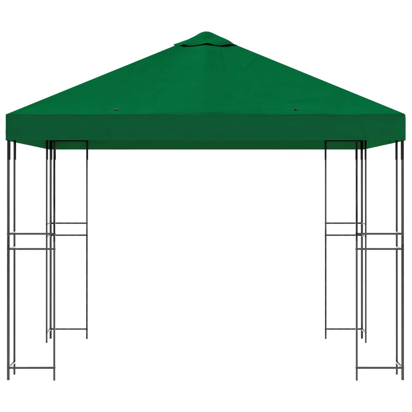 Gazebo 3 x 3 m Green Polyester and Steel 190 gsm