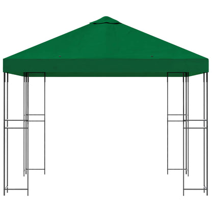 Gazebo 3 x 3 m Green Polyester and Steel 190 gsm