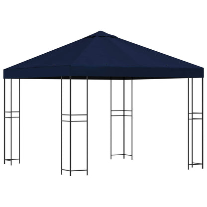 Gazebo 3 x 3 m Blue Polyester and Steel 190 gsm