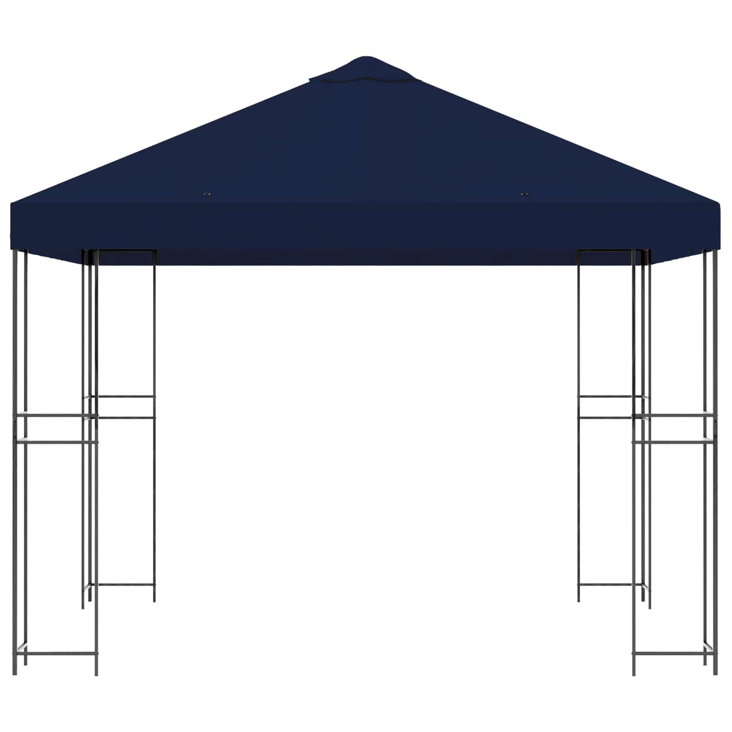 Gazebo 3 x 3 m Blue Polyester and Steel 190 gsm