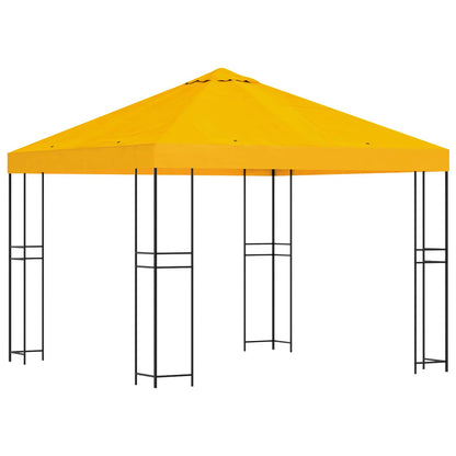Gazebo 3 x 3 m Yellow Polyester and Steel 190 gsm