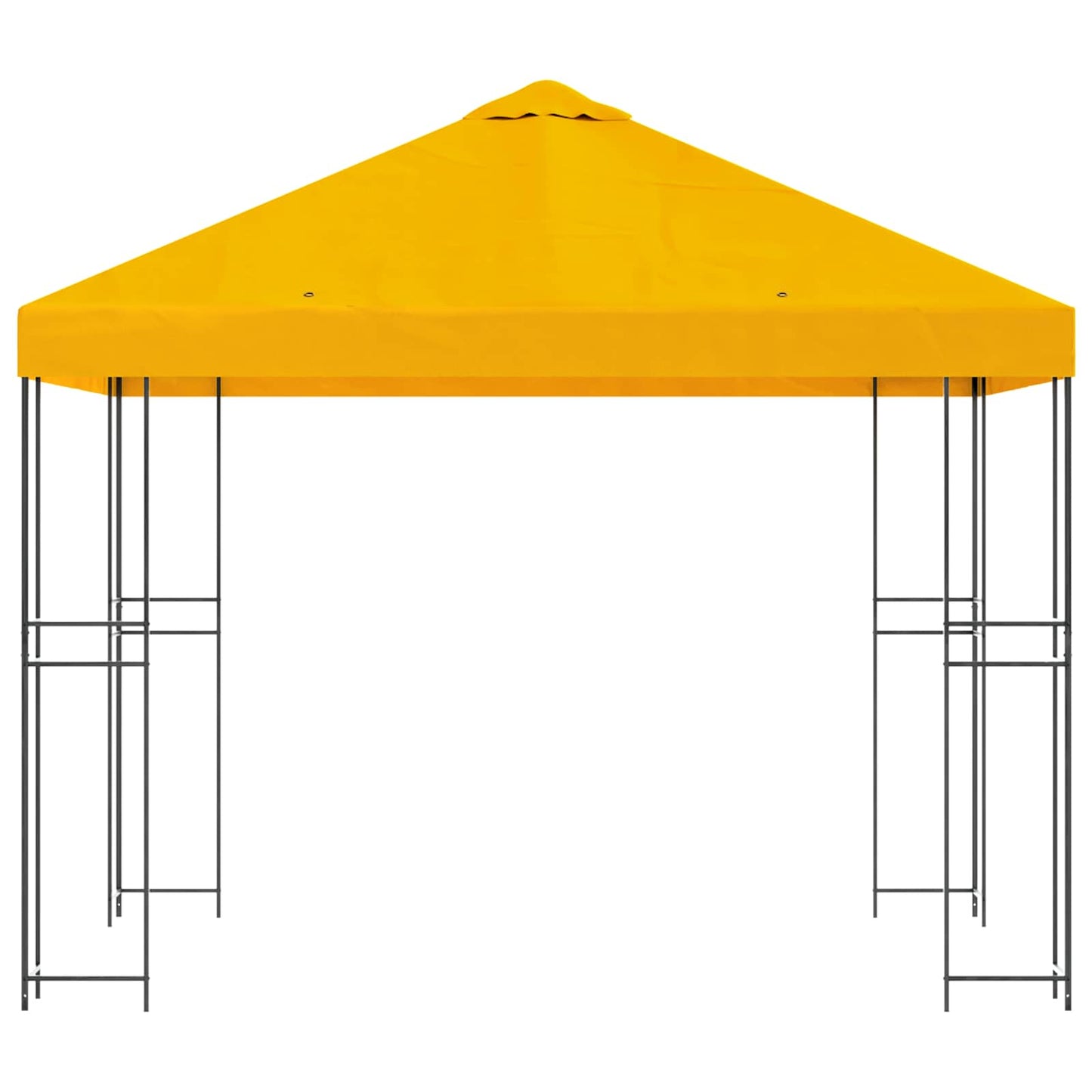 Gazebo 3 x 3 m Yellow Polyester and Steel 190 gsm