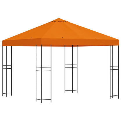 Gazebo 3 x 3 m Orange Polyester and Steel 190 gsm