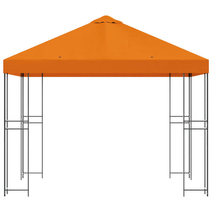 Gazebo 3 x 3 m Orange Polyester and Steel 190 gsm
