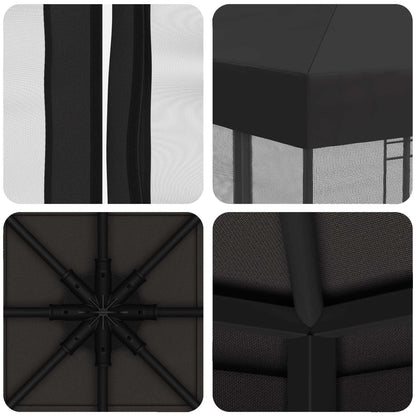 Garden Gazebo with Sidewalls 3 x 3 m Anthracite