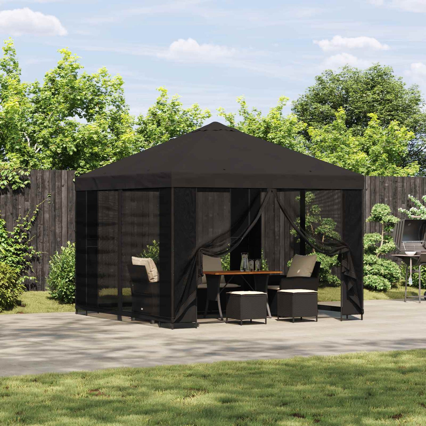 Garden Gazebo with Sidewalls 3 x 3 m Anthracite