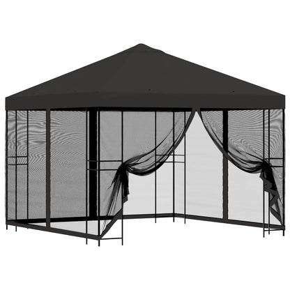 Garden Gazebo with Sidewalls 3 x 3 m Anthracite