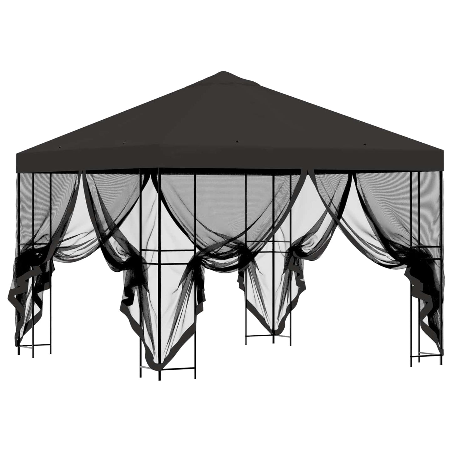 Garden Gazebo with Sidewalls 3 x 3 m Anthracite
