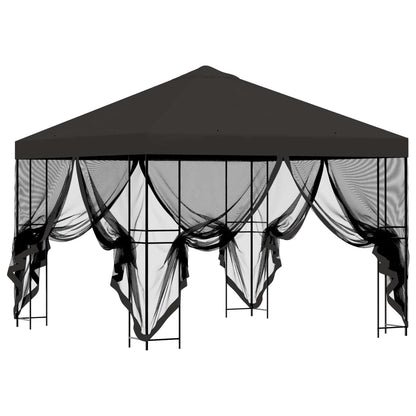 Garden Gazebo with Sidewalls 3 x 3 m Anthracite