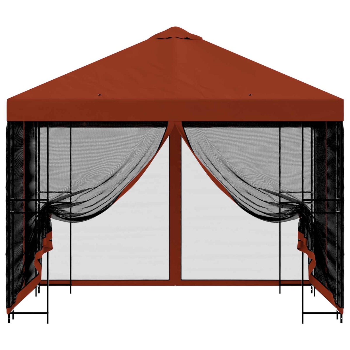 Garden Gazebo with Sidewalls 3 x 3 m Terracotta