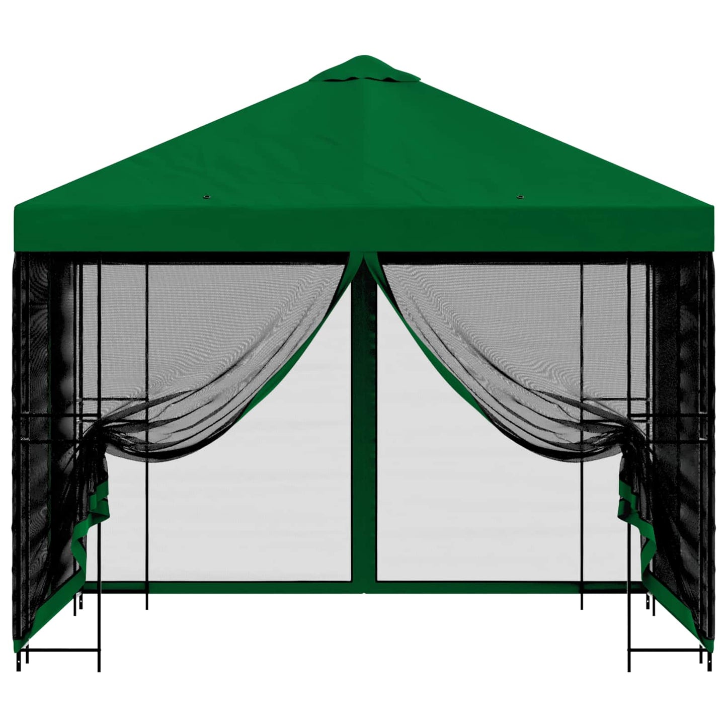 Garden Gazebo with Sidewalls 3 x 3 m Green Polyester and Steel