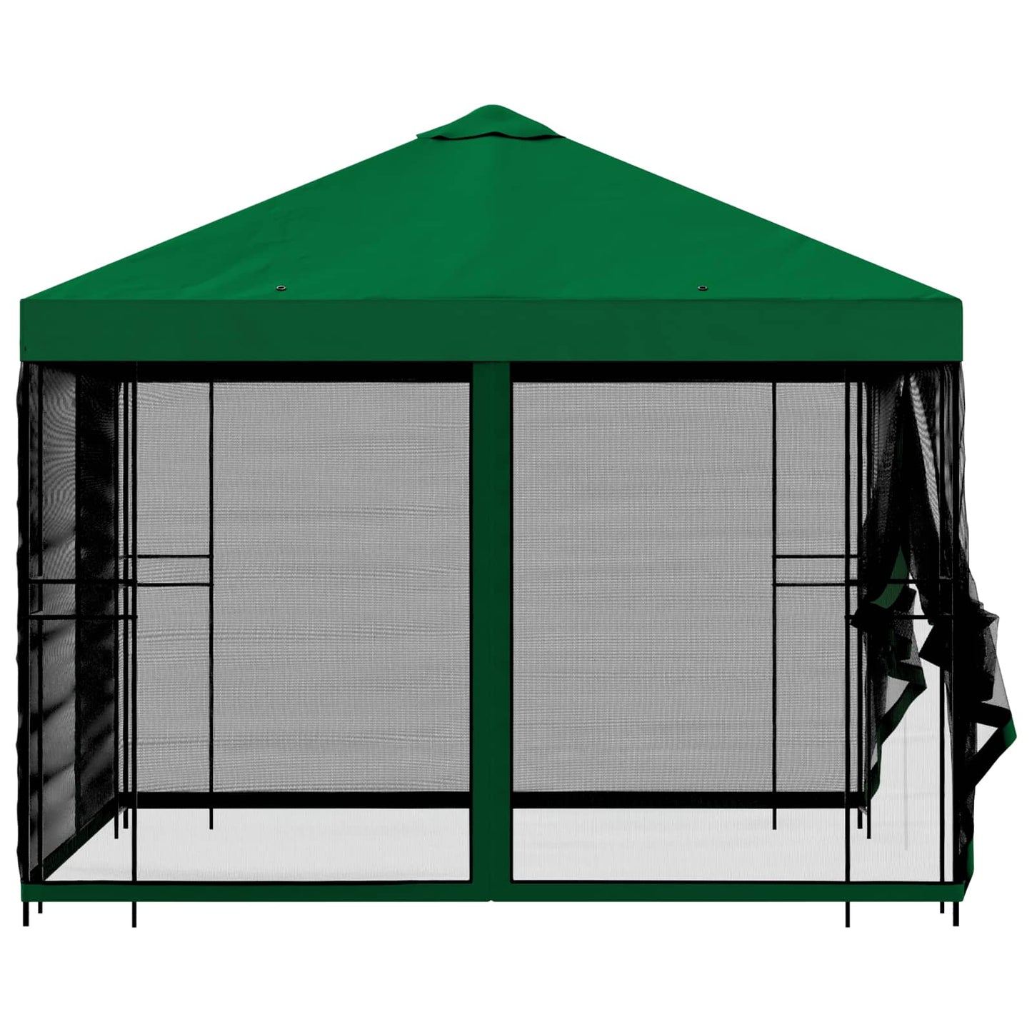Garden Gazebo with Sidewalls 3 x 3 m Green Polyester and Steel