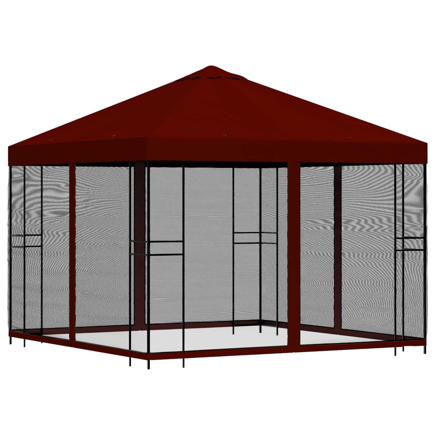 Garden Gazebo with Sidewalls 3 x 3 m Burgundy