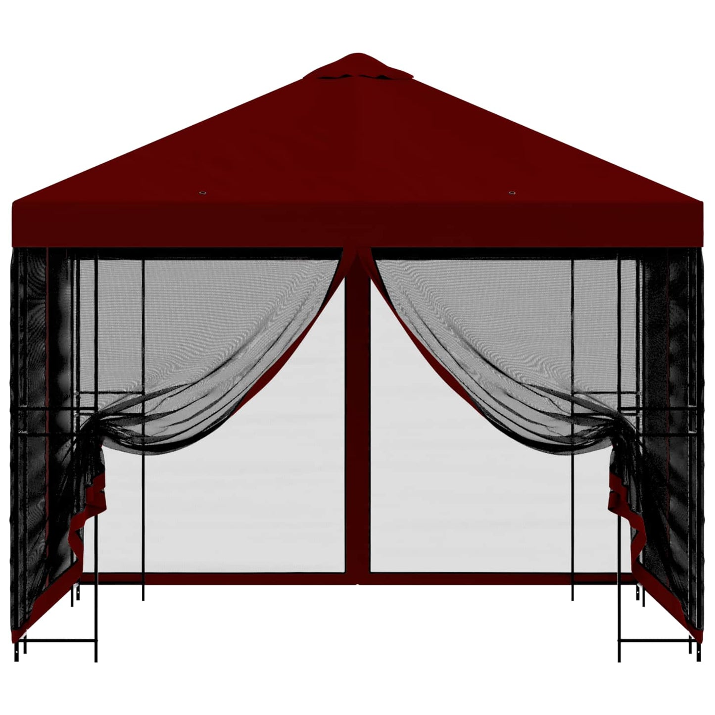 Garden Gazebo with Sidewalls 3 x 3 m Burgundy
