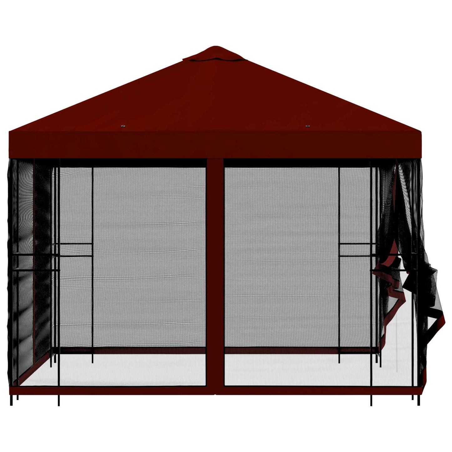 Garden Gazebo with Sidewalls 3 x 3 m Burgundy