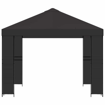 Gazebo 3 x 3 m Anthracite Polyester and Steel 190 gsm