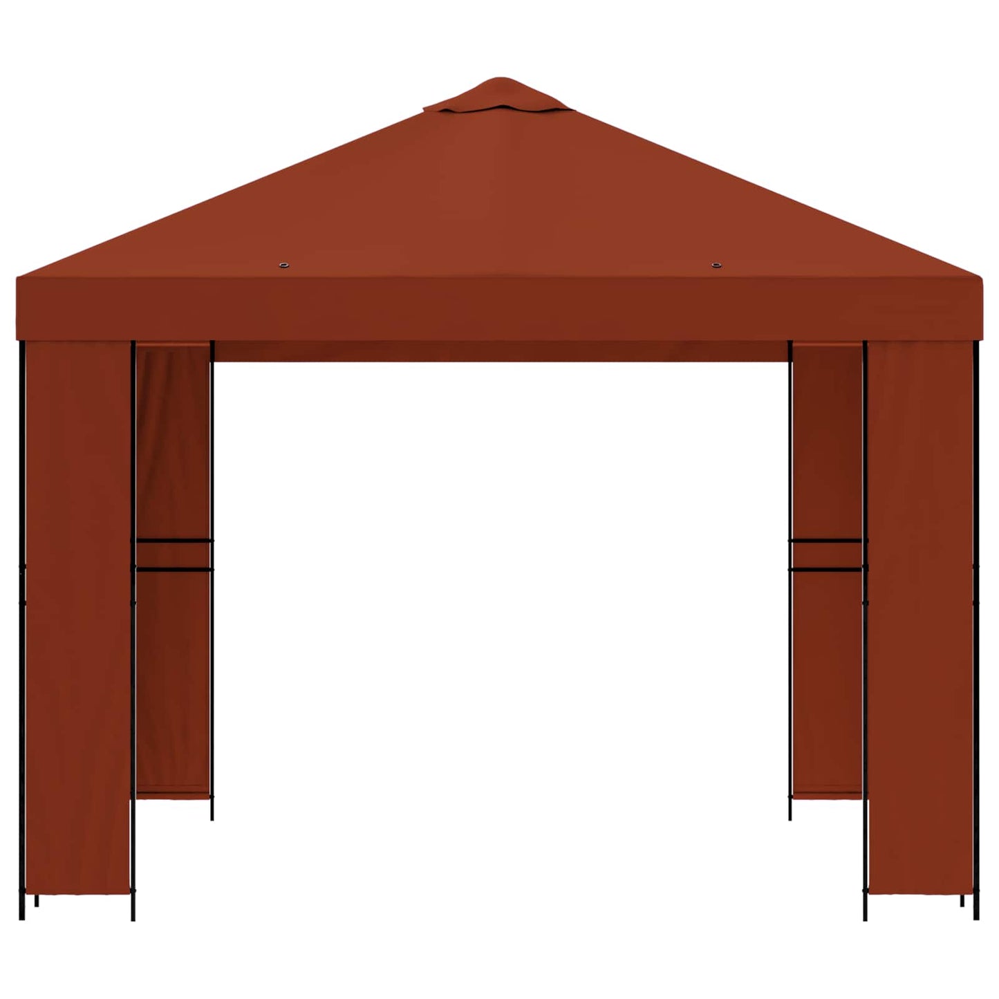 Gazebo 3 x 3 m Terracotta Polyester and Steel 190 gsm