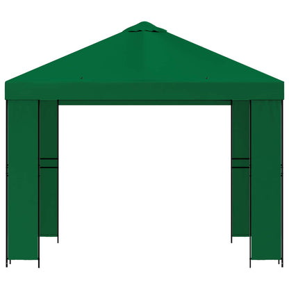 Gazebo 3 x 3 m Green Polyester and Steel 190 gsm