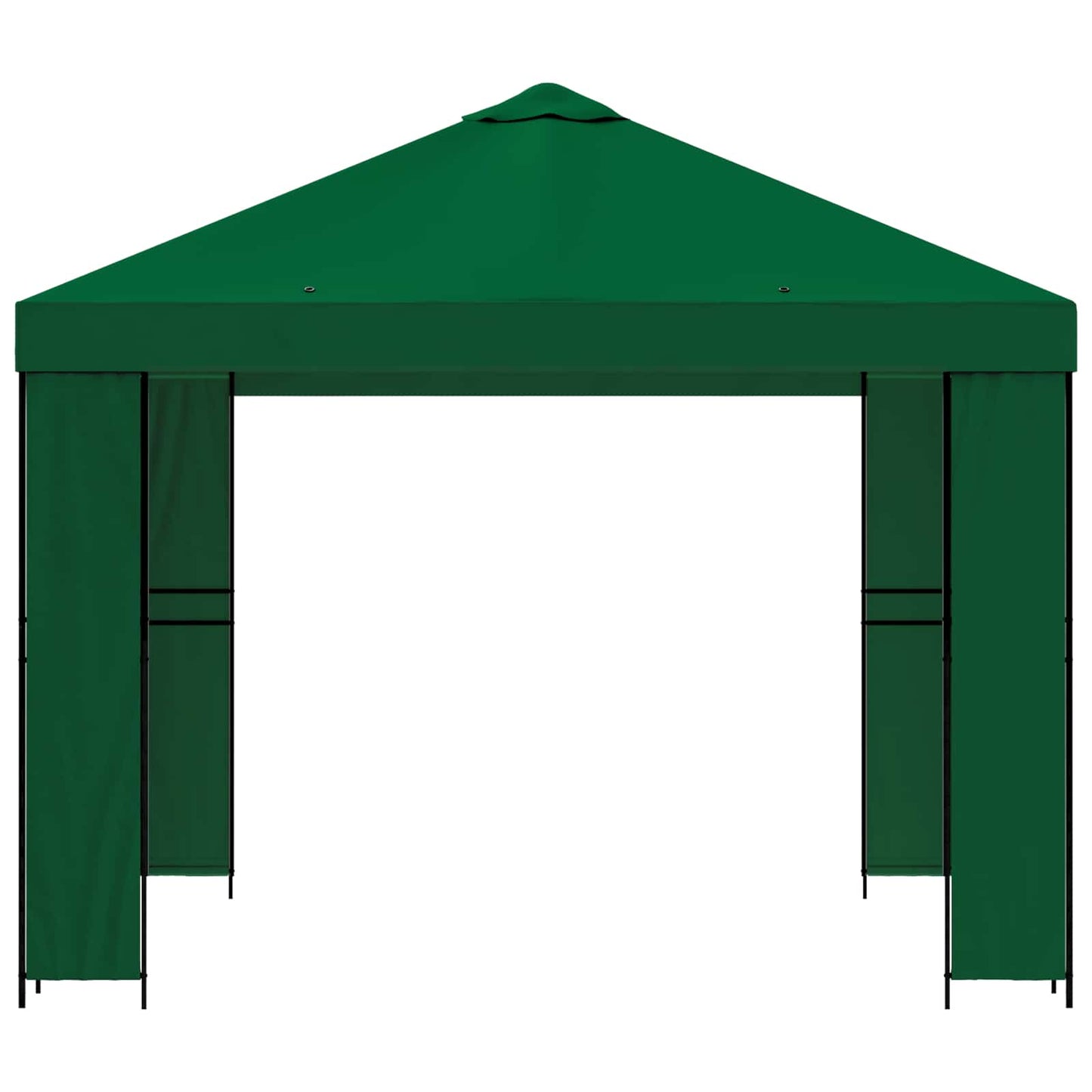 Gazebo 3 x 3 m Green Polyester and Steel 190 gsm